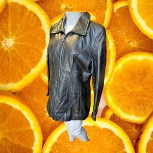 Pelle Studio Wilsons Leather Jacket Mens XL Thinsulate Ultra Insulation Black